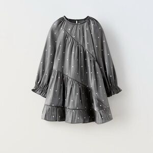 Zara Shimmery Polka Dot Dress Sz 9-12mo